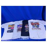 (4) Car Show Graphic T-Shirts Mix - Hanes & More