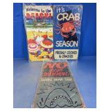 Beach Theme Metal Wall Signs Assorted Designs