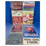 Beach Theme Metal Wall Signs Coastal Designs