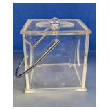 Clear Acrylic Box w/ Curved Metal Rod