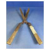 Hedging Shears with Wood Handles