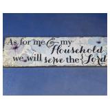 Decorative Scripture Wall Sign Plaque