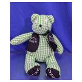 Green Gingham Ratio Christi UHCL Plush Bear
