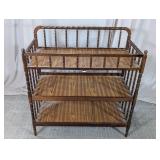 Wooden Spindle 3-Tier Shelf Stand