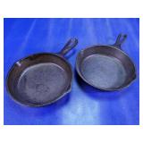 (2) Cast Iron Mini Skillets