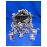 Holiday Home 11-Piece Porcelain Nativity Set