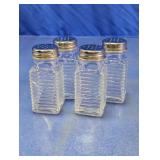 Glass Spice Shakers w/ Metal Lids