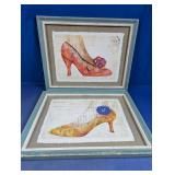 Framed High Heel Shoe Wall Art Set
