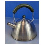 Stainless Steel Tea Kettle w/ Black Handle