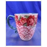 Pioneer Woman Floral Glass Coffee Mug