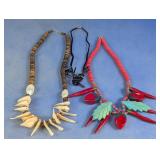 Mixed Beaded Necklace and Decorative Designs