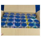 (23) Glass Mini Mason Jars w/ Metal Lids