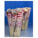 Small American Flag Wood Sticks Decor