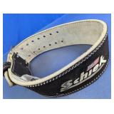 Schiek Black Suede Lifting Belt