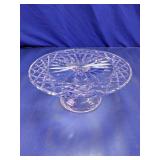 Cut Glass Pedestal Cake Stand