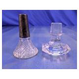 (2) Vintage Glass Perfume Bottles