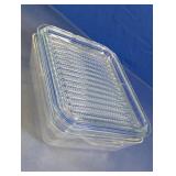 Glass Baking Dish & Ribbed Glass Lids