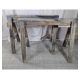 (2)Heavy Duty Wooden Sawhorses Duo