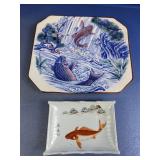 (2) Made in Japan Ceramic Serving Plates