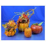 Fall Pumpkin Decor Assorted Lot Autumn