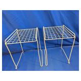 Wire Grid Stackable Storage Shelf Riser