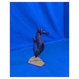 Hand-Carved Wooden Seahorse Figurine - Belize