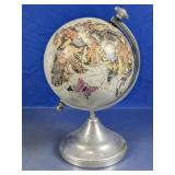 Vintage Style Butterfly Motif Desktop Globe