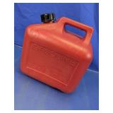 Red Plastic Gas Can Container Fuel Jug