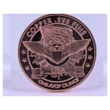 (1) USA .999 Fine Copper Coin