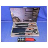 6-Piece Kitchen Knife Set w/Sharpener & Peeler