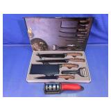 6-Piece Kitchen Knife Set w/Sharpener & Peeler