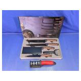 6-Piece Kitchen Knife Set w/Sharpener & Peeler