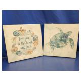 Beach Themed Canvas Wall Art Set