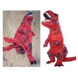 Inflatable Red T-Rex Dinosaur Costume