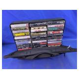 Sentry Cassette Carry Case with 30 Audio Tapes