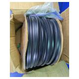 Black Rubber Seal Strip Roll on Spool