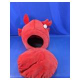 Red Plush Crab Shaped Pet Bed