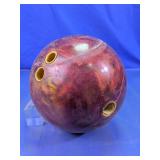 Storm Bowling Ball Marbled Red Black Finish