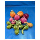 Decorative Faux Fruit Gourd Display Set