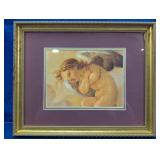 Framed Cherub Angel Wall Art Print