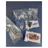 (7) Collectible Pins & Keychain Lot - NHRA & More