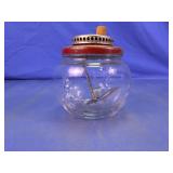 Vintage Hand-Crank Glass Butter Churn Jar