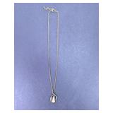 (1) Vintage Bunny Cameo Necklace