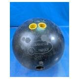 Manhattan Rubber Bowling Ball Black Yellow
