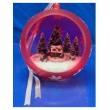 Animated Christmas Ornament with Winter Scene
