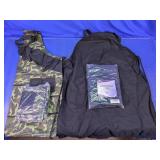 (4)Black & Camo Print Bib Apron Set