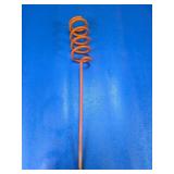 Orange Spiral Metal Stake