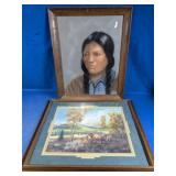 Framed Portrait Landscape Wall Art