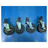 4 Swivel Caster Wheels with Brakes Heavy Duty