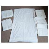 Cream Crinkle Sheer Curtain Sets